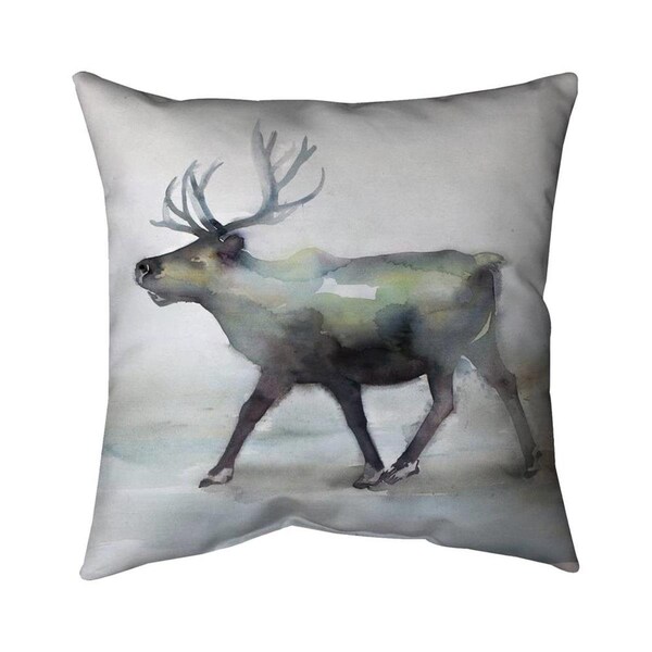 Fondo 20 x 20 in. Caribou-Double Sided Print Indoor Pillow - FO2775527