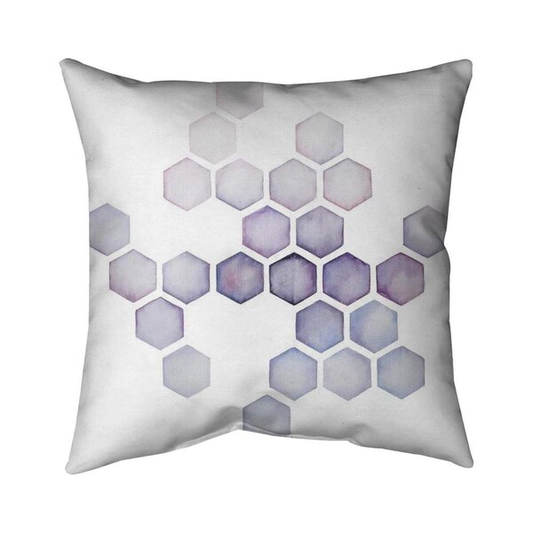 Begin Home Decor 20 x 20 in. Alveoli Lilac-Double Sided Print Indoor Pillow - 5541-2020-AB66