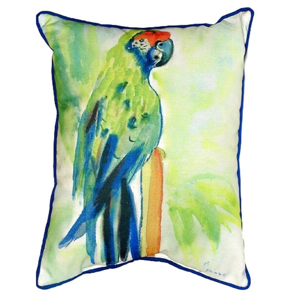 Betsy Drake Betsy Drake HJ020 16 x 20 in. Green Parrot Large Indoor & Outdoor Pillow - HJ020