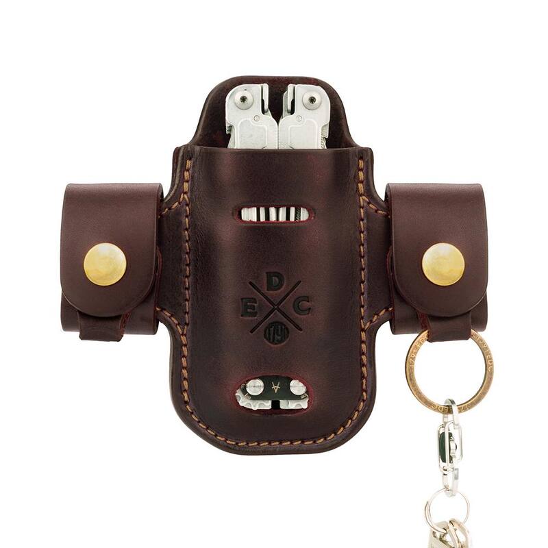 1791 EVERYDAY CARRY 4.9 in. Heavy-Duty Large and XL Burgundy Full-Grain Leather Tool Organizer - WEBHDASSLBURA