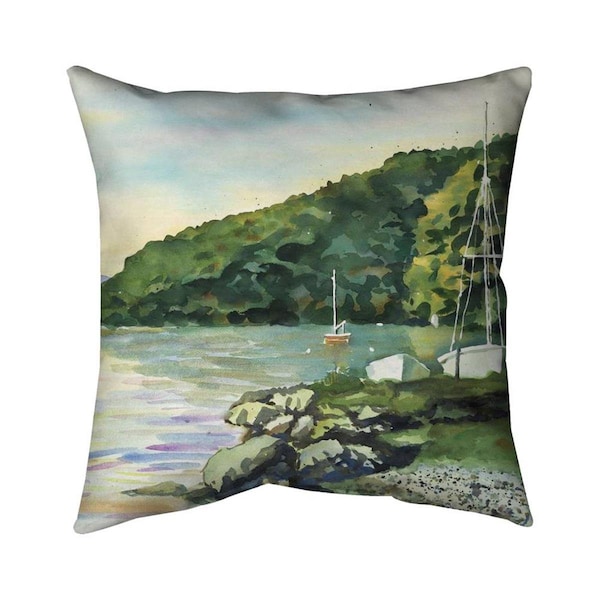 Fondo 26 x 26 in. Sailboat Day-Double Sided Print Indoor Pillow - FO2774631