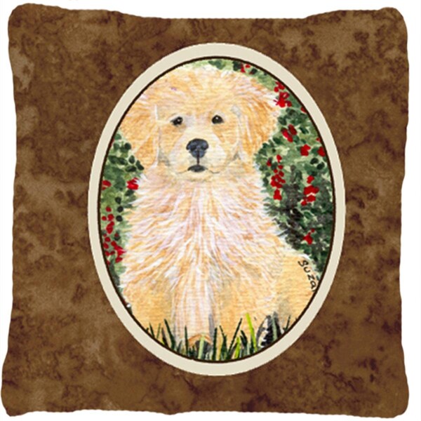 Jensendistributionservices Golden Retriever Decorative Fabric Pillow - MI2553945