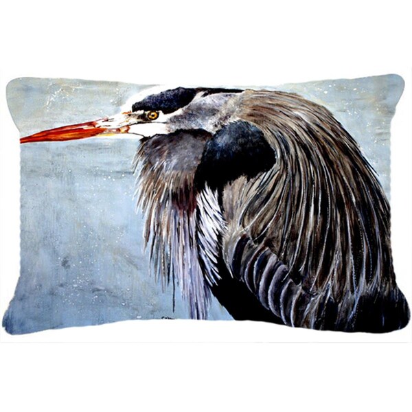 Jensendistributionservices Blue Heron Indoor & Outdoor Fabric Decorative Pillow - MI2554073