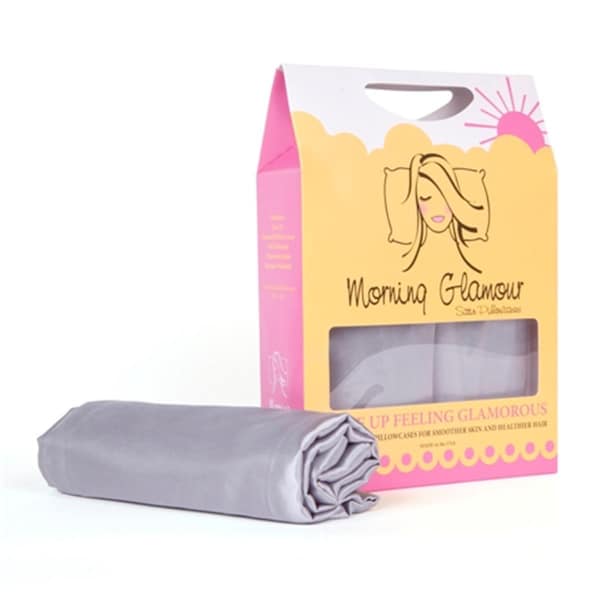 Morning Glamour Signature Box Satin Pillowcases- Silver, 2PK - 854130004210