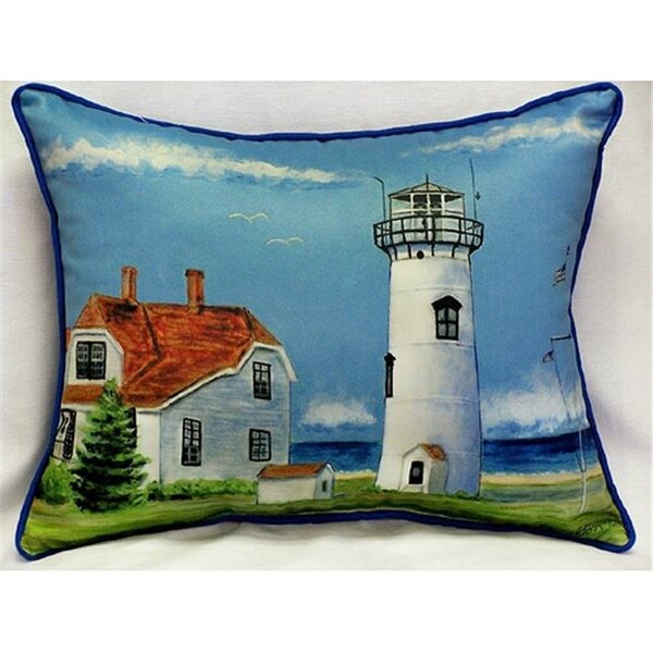 Betsy Drake Betsy Drake HJ485 Chatham; MA Lighthouse Large Indoor-Outdoor Pillow 16 in. x 20 in. - HJ485