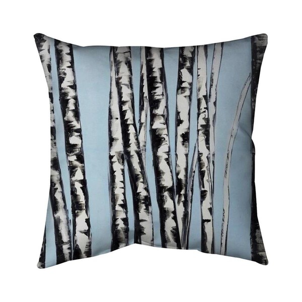 Begin Home Decor 26 x 26 in. Pastel Birches-Double Sided Print Indoor Pillow - 5541-2626-LA51