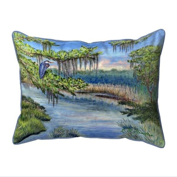 Betsy Drake Betsy Drake ZP1184 20 x 24 in. Marsh Morning Zippered Indoor & Outdoor Pillow; Extra Large - ZP1184