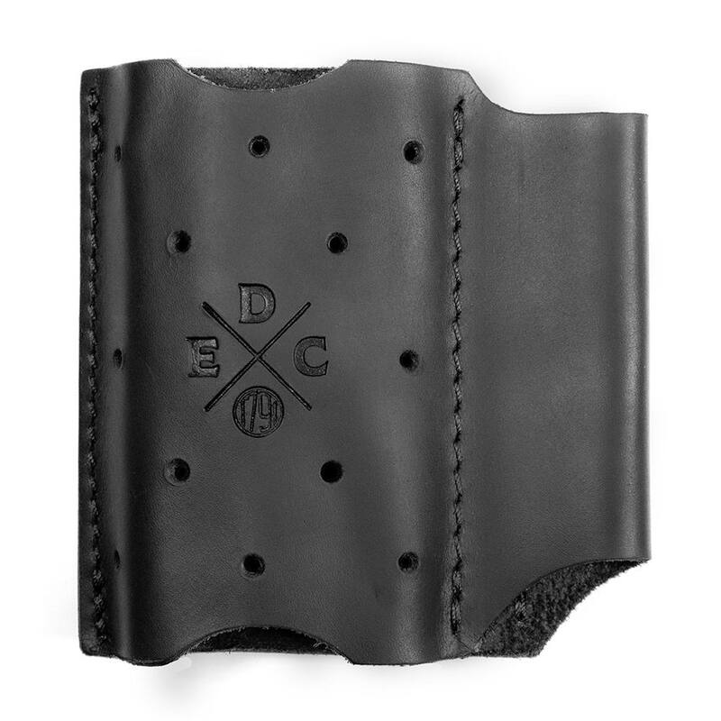 1791 EVERYDAY CARRY 3.7 in. Standard Small and Medium Black Full-Grain Leather Tool Organizer - WEBACDuoBLKA