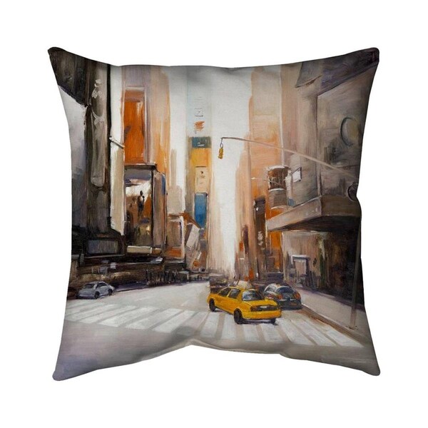 Begin Home Decor 26 x 26 in. New-York City Center-Double Sided Print Indoor Pillow - 5541-2626-CI180