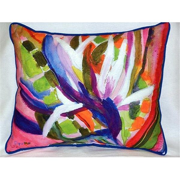 Betsy Drake Betsy Drake HJ289 Betsys Bird of Paradise Large Indoor & Outdoor Pillow 16 x 20 - HJ289