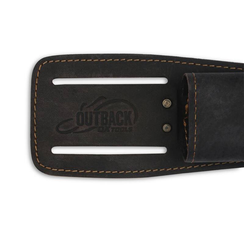 OX TOOLS Oil Tanned Leather Pro Roofer's Knife Holder Tool Holster - OX-P263408