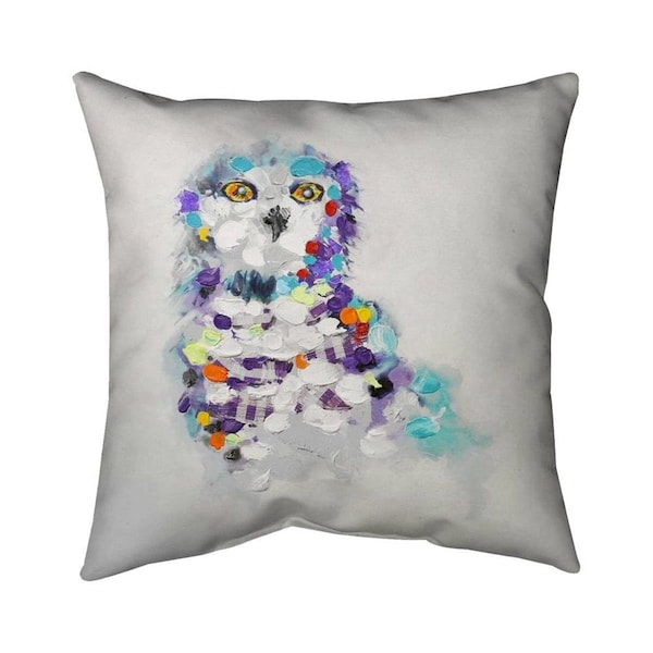 Fondo 20 x 20 in. Abstract Owl-Double Sided Print Indoor Pillow - FO2772681