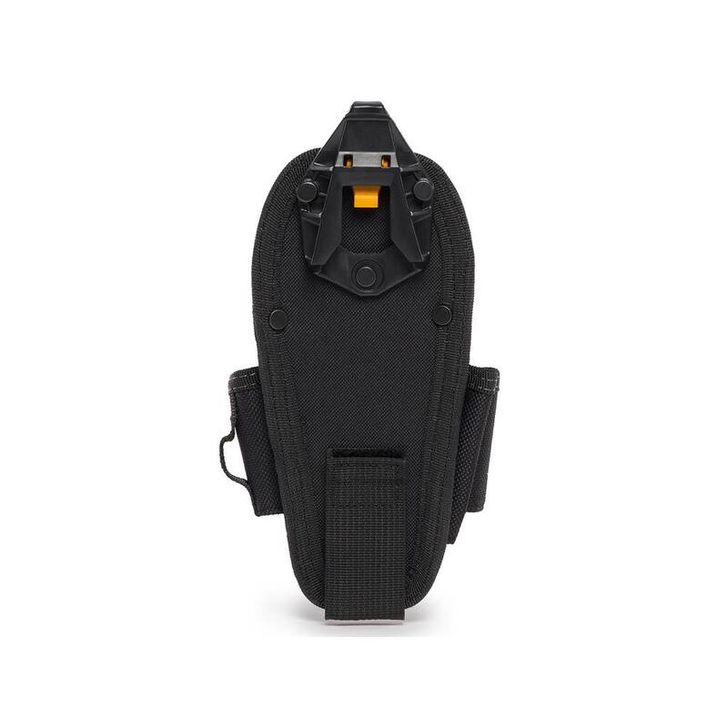 TOUGHBUILT ClipTech Medium Technician Pouch in Black with 7 pockets and loops and rugged rivet reinforced construction - TB-CT-36-M7