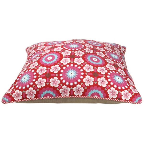 Heritage Lace 24 x 24 in. Pip Studio Pip Tiles Pillow Cover, Red - 51.040.082