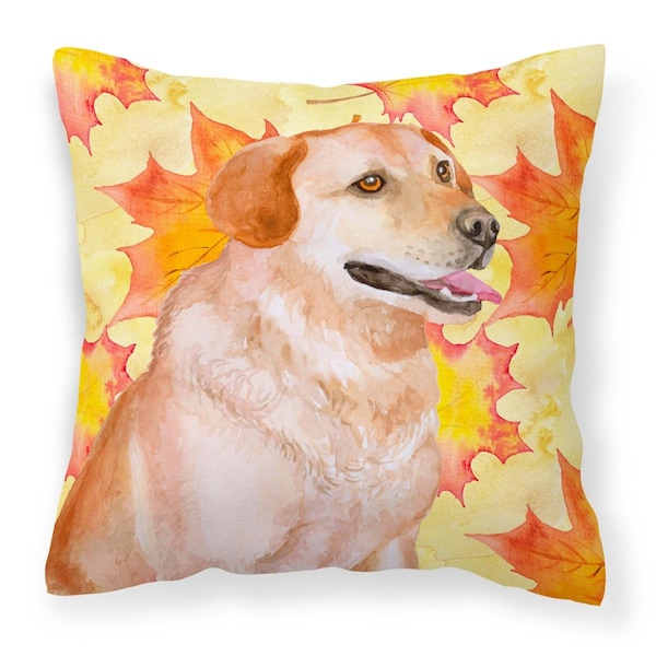 Jensendistributionservices Labrador Retriever Fall Fabric Decorative Pillow - MI2551695