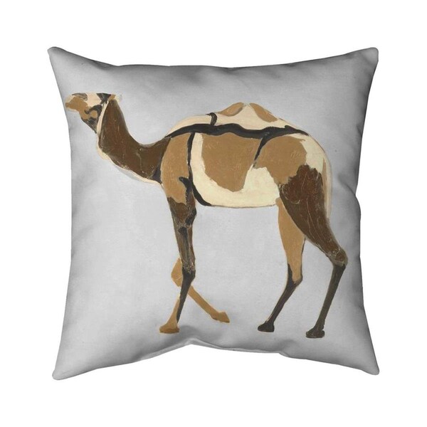 Fondo 20 x 20 in. Retro Dromadaire-Double Sided Print Indoor Pillow - FO2791575