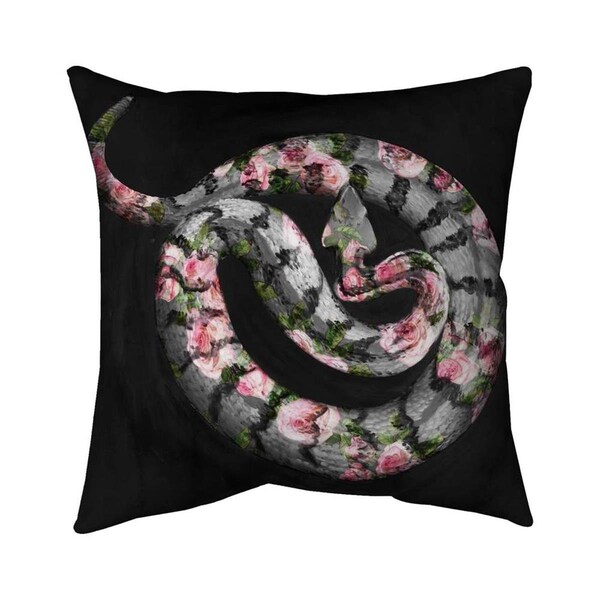 Fondo 20 x 20 in. Poisonous Flowers-Double Sided Print Indoor Pillow - FO2793914