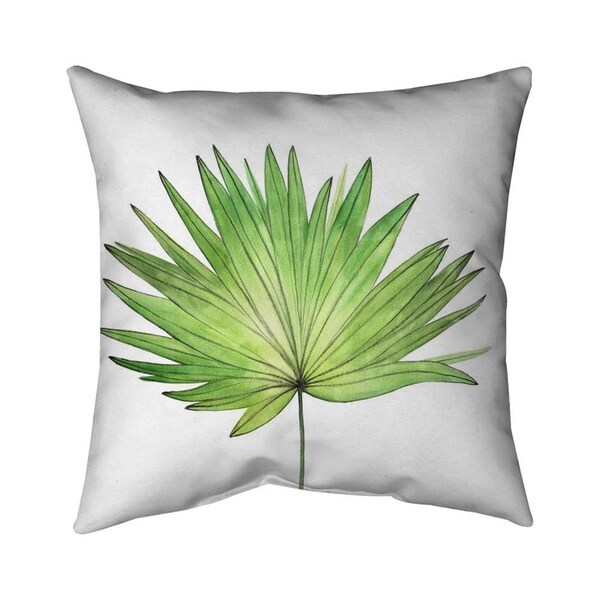 Fondo 26 x 26 in. Petticoat Palm-Double Sided Print Indoor Pillow - FO2793765