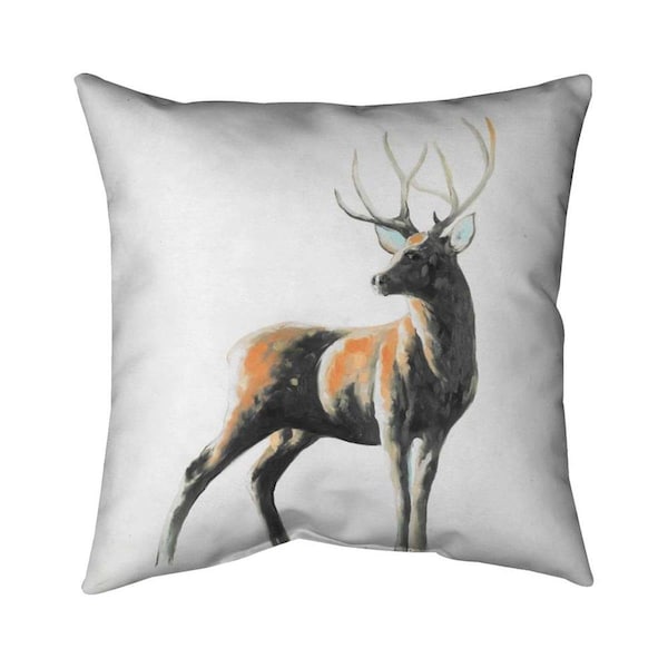 Fondo 26 x 26 in. Abstract Deer-Double Sided Print Indoor Pillow - FO2774090