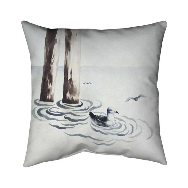 Fondo 20 x 20 in. Seagull-Double Sided Print Indoor Pillow - FO2792425