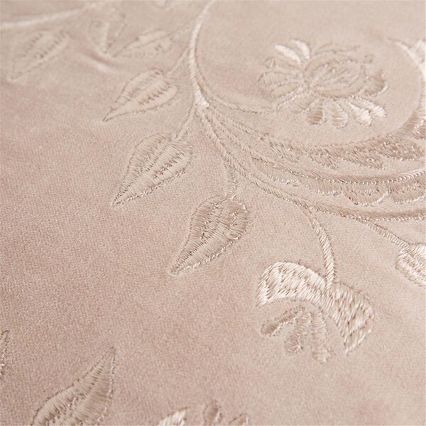 Palacedesigns Blush Pink Floral Textured Reversible Throw Pillow - PA3099850
