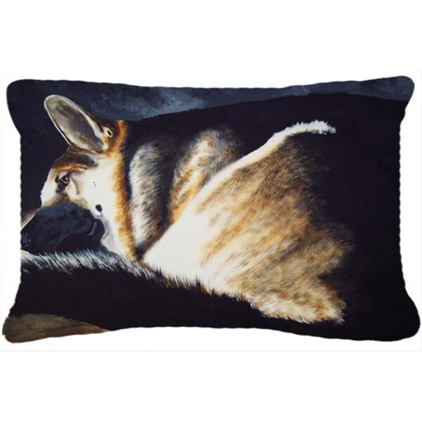 Jensendistributionservices Day Dreamer German Shepherd Fabric Decorative Pillow - MI2556936