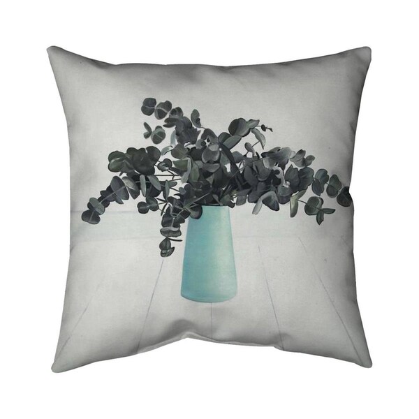 Begin Home Decor 20 x 20 in. Bouquet of Eucalyptus-Double Sided Print Indoor Pillow - 5541-2020-FL338