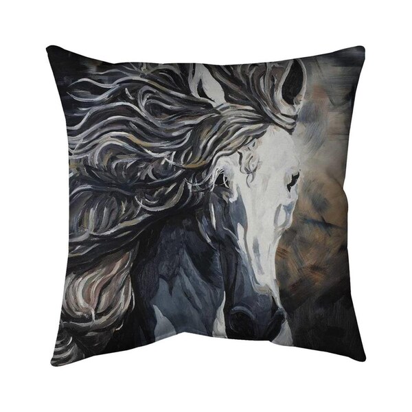 Begin Home Decor 20 x 20 in. Front Wild Horse-Double Sided Print Indoor Pillow - 5541-2020-AN321