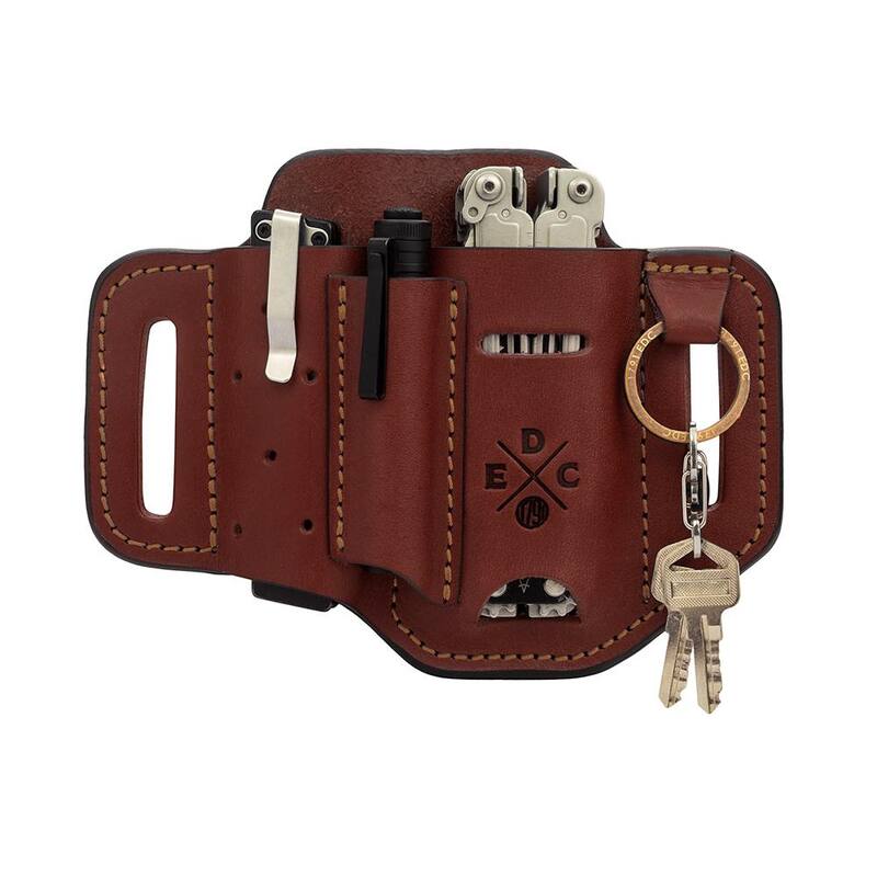 1791 EVERYDAY CARRY 8.7 in. Heavy-Duty Large and XL Chestnut Full-Grain Leather Tool Organizer - WEBHDESSFCHNA