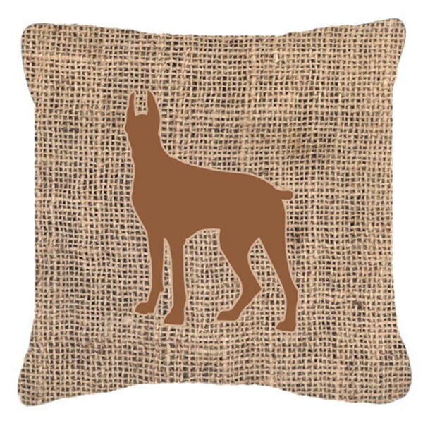 Jensendistributionservices Great Dane Burlap & Brown Decorative Fabric Pillow - MI2553830