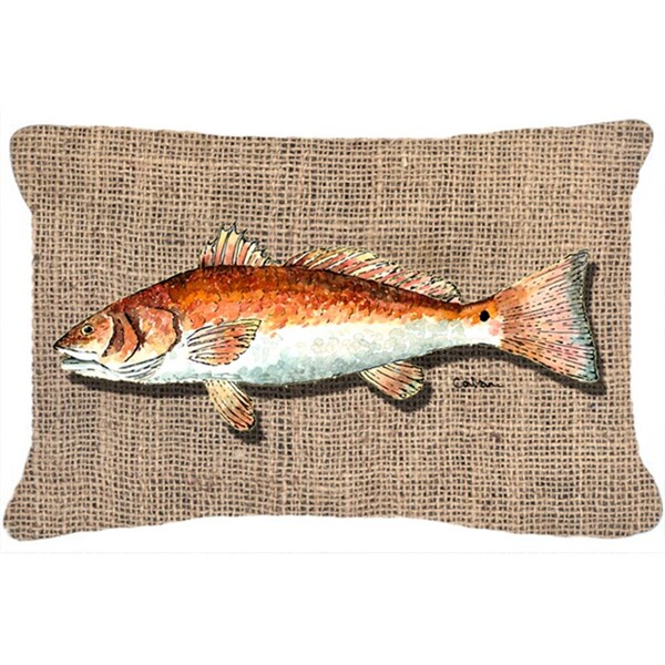 Jensendistributionservices Red Fish Indoor & Outdoor Fabric Decorative Pillow - MI2554078