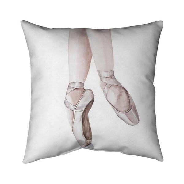 Begin Home Decor 20 x 20 in. Ballerina Feet-Double Sided Print Indoor Pillow - 5541-2020-SP56