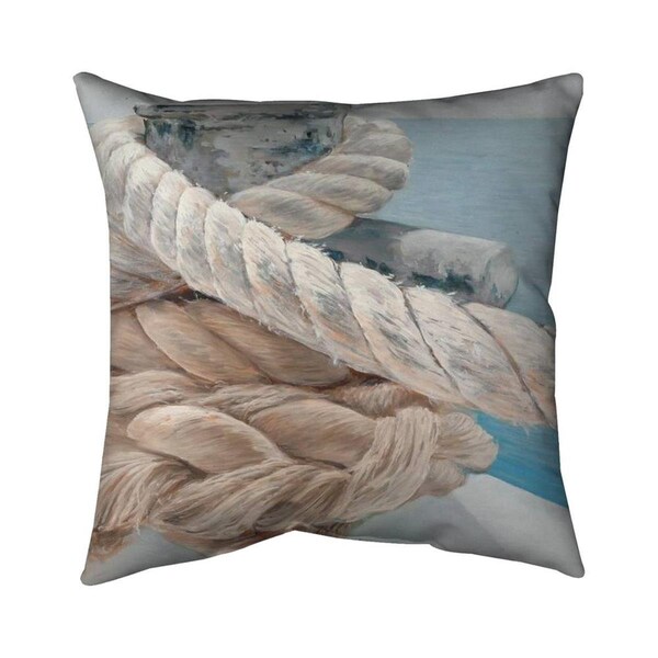 Begin Home Decor 26 x 26 in. Tie-Down Ropes Closeup-Double Sided Print Indoor Pillow - 5541-2626-CO86