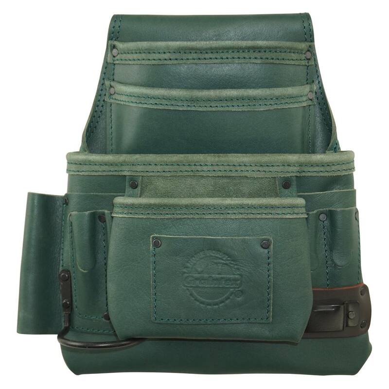 Graintex 10-Pocket Leather Top Grain Nail and Tool Pouch - ST2108