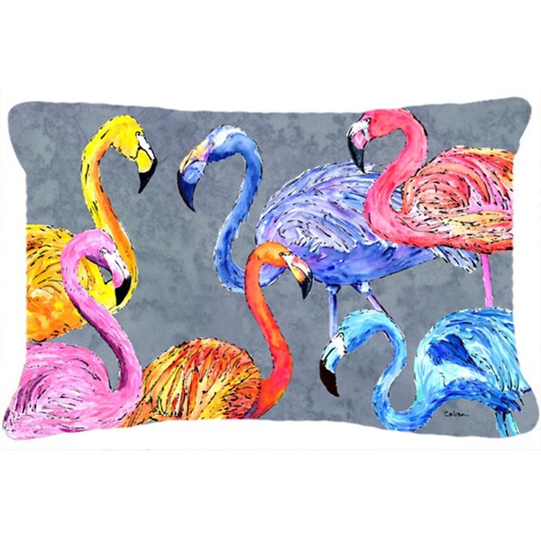 Jensendistributionservices 12 x 16 In. Flamingo Six Senses Indoor & Outdoor Fabric Decorative Pillow - MI2554130