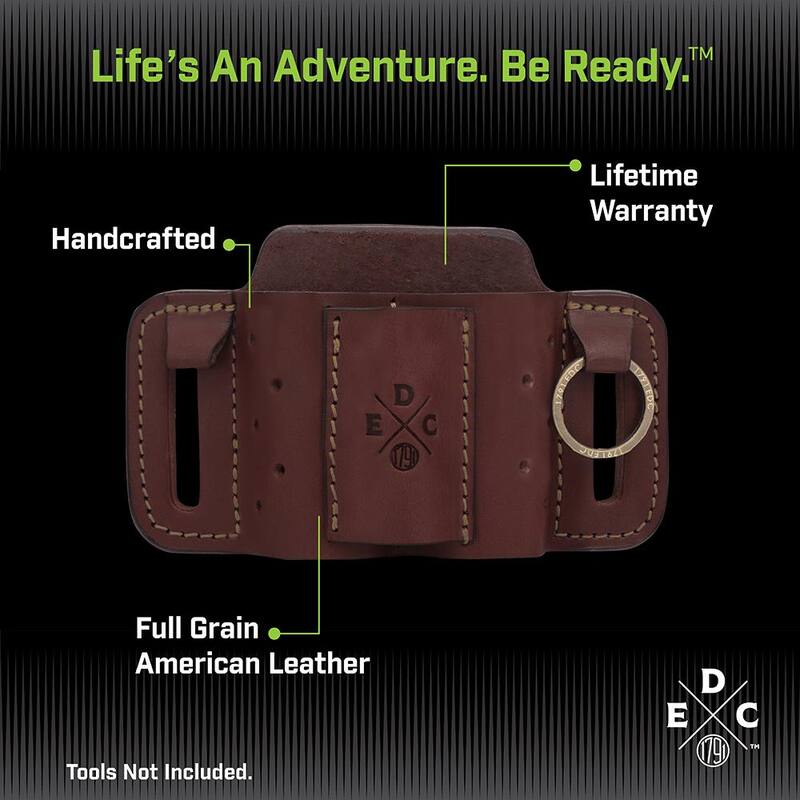 1791 EVERYDAY CARRY 7.5 in. Mini Small Chestnut Full-Grain Leather Tool Organizer - WEBMNESMFCHNA