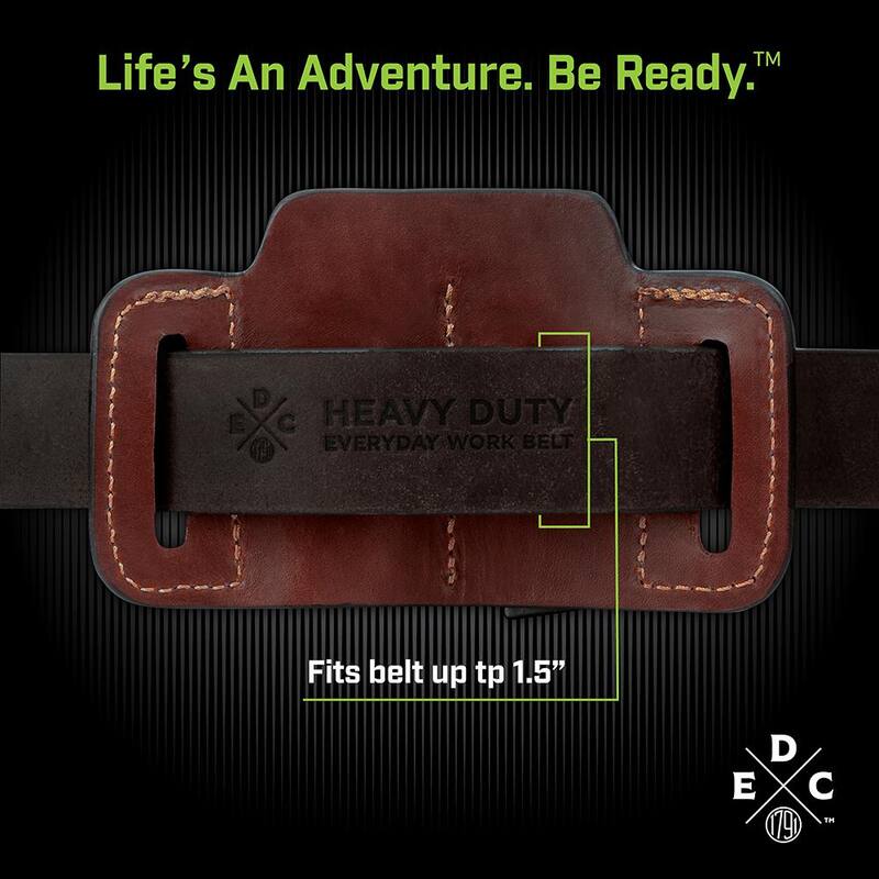 1791 EVERYDAY CARRY 7.5 in. Mini Small Chestnut Full-Grain Leather Tool Organizer - WEBMNESMFCHNA