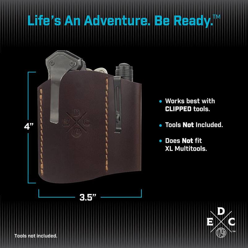1791 EVERYDAY CARRY 3.5 in. Standard Small and Medium Burgundy Full-Grain Leather Tool Organizer - WEBPKCMFBURA