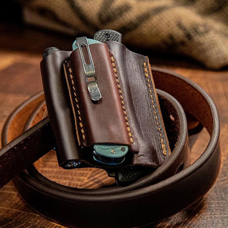 1791 EVERYDAY CARRY 3.5 in. Standard Small and Medium Burgundy Full-Grain Leather Tool Organizer - WEBPKCMFBURA