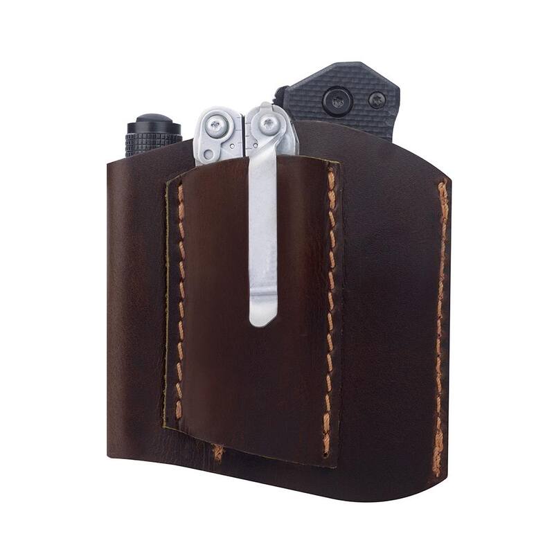 1791 EVERYDAY CARRY 3.5 in. Standard Small and Medium Burgundy Full-Grain Leather Tool Organizer - WEBPKCMFBURA