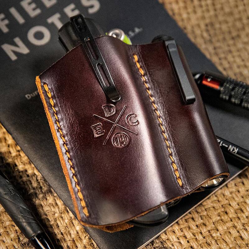 1791 EVERYDAY CARRY 3.5 in. Standard Small and Medium Burgundy Full-Grain Leather Tool Organizer - WEBPKCMFBURA