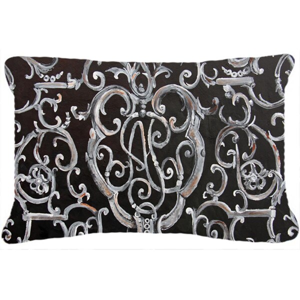 Jensendistributionservices Ironwork Fence Canvas Fabric Decorative Pillow - MI2556277