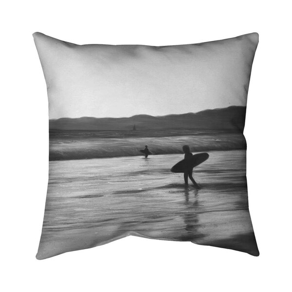 Fondo 26 x 26 in. Surfers-Double Sided Print Indoor Pillow - FO2792814