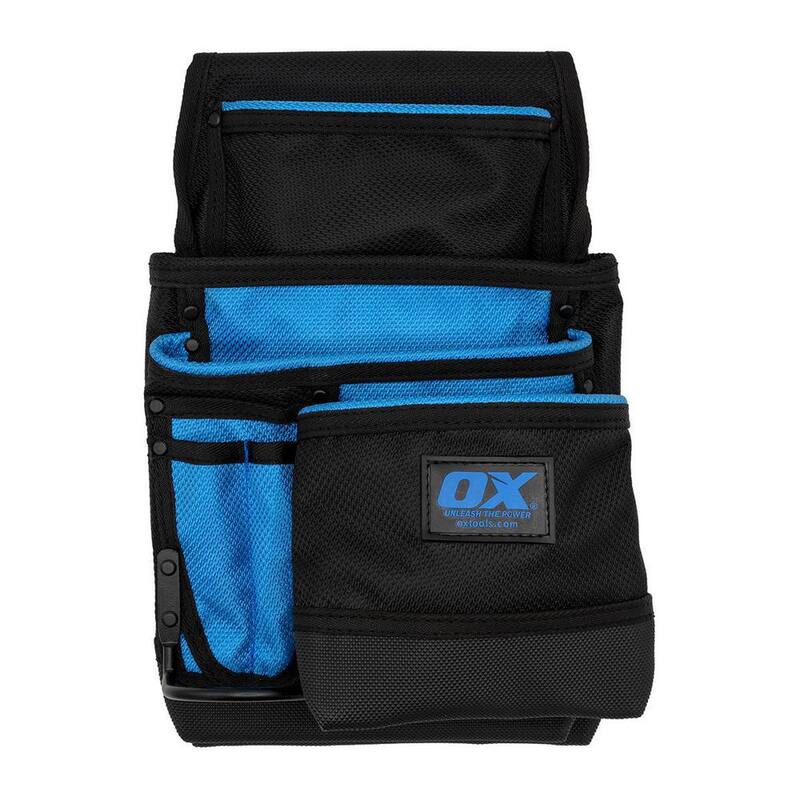 OX TOOLS Pro Dynamic Nylon 7-Pocket Pouch with Hammer Holder - OX-P266202
