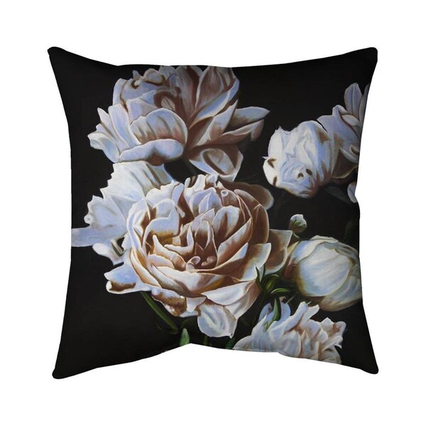 Fondo 20 x 20 in. Peonies-Double Sided Print Indoor Pillow - FO2772168