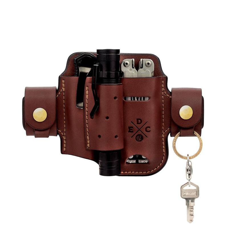 1791 EVERYDAY CARRY 7.5 in. Heavy-Duty Large and XL Chestnut Full-Grain Leather Tool Organizer - WEBHDASLFCHNA