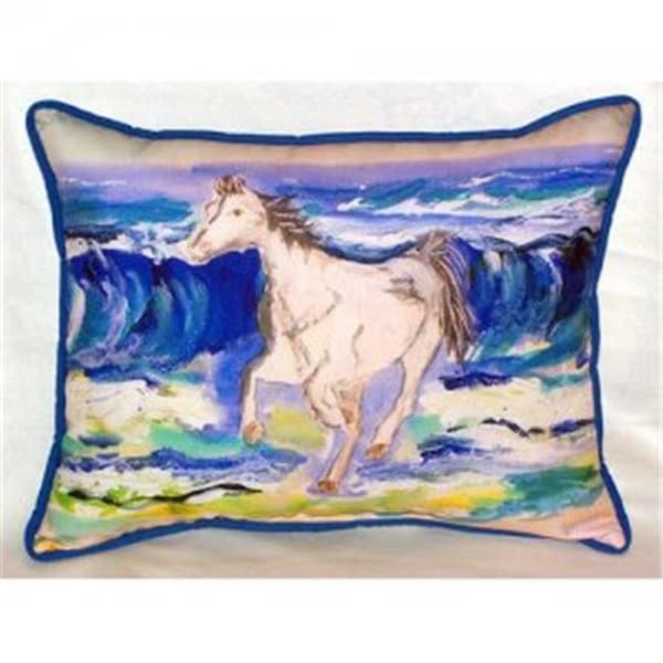 Betsy Drake Betsy Drake HJ957 Horse & Surf Indoor & Outdoor Throw Pillow; 16 x 20 in. - HJ957
