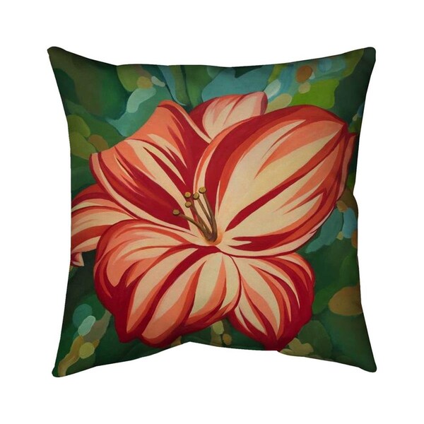 Fondo 26 x 26 in. Blooming Daylilies-Double Sided Print Indoor Pillow - FO2795832