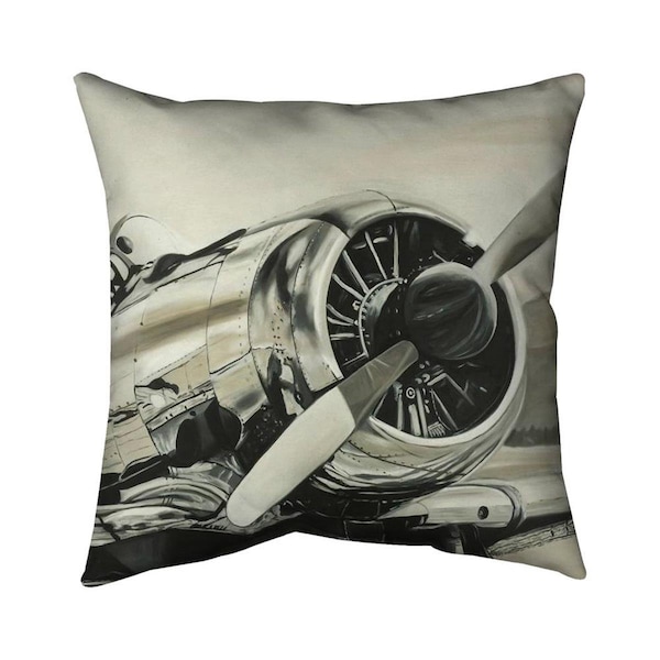 Fondo 20 x 20 in. Vintage Aircraft-Double Sided Print Indoor Pillow - FO2794465