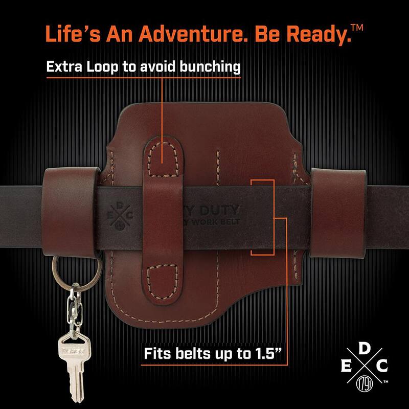 1791 EVERYDAY CARRY 7.5 in. Standard Medium Chestnut Full-Grain Leather Tool Organizer - WEBSTASSFCHNA